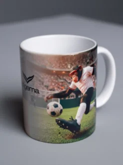 trigema Tasse Athlet Charly Weiss
