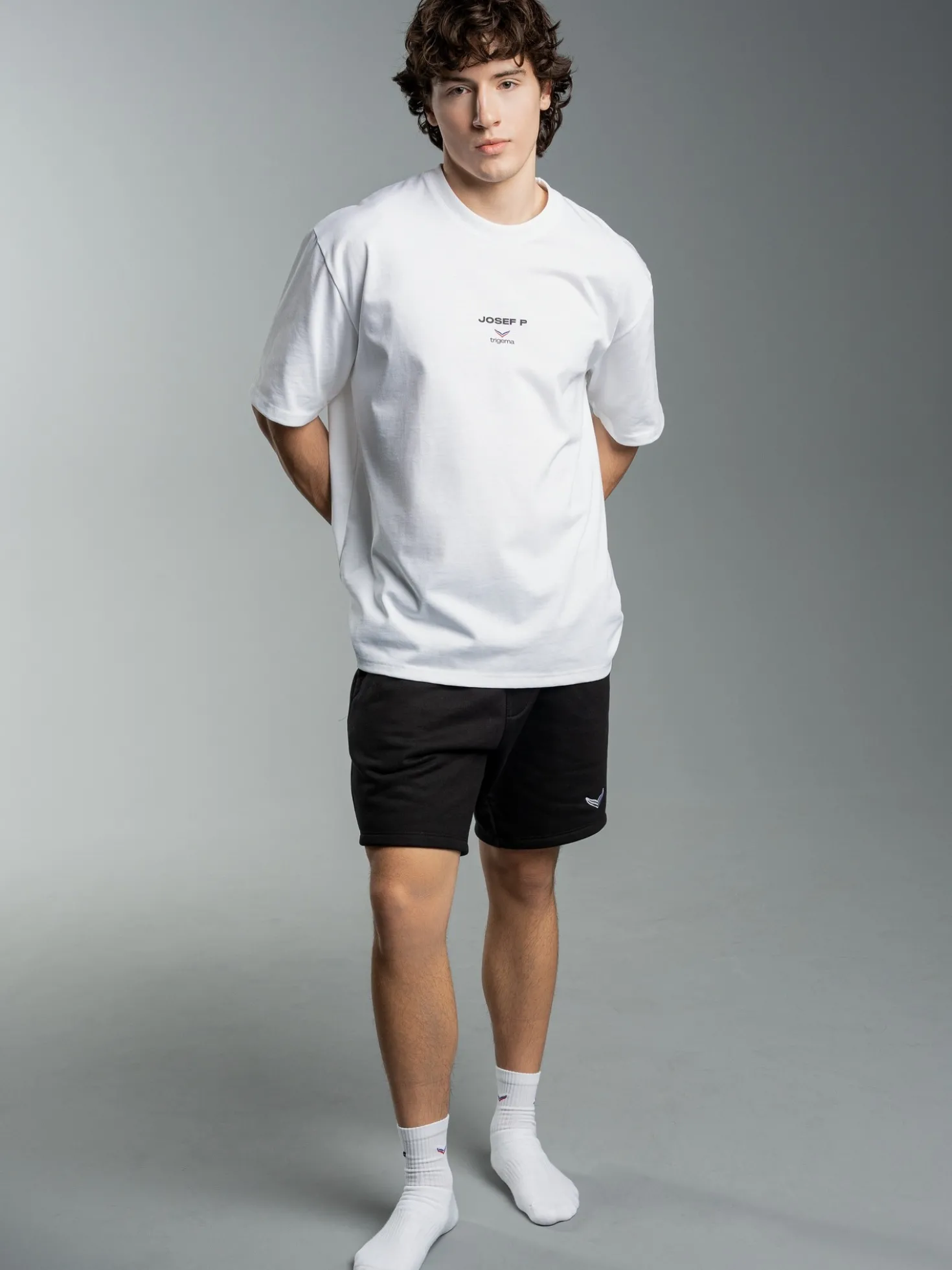 trigema x JOSEF P Heavy Oversized T-Shirt Weiss