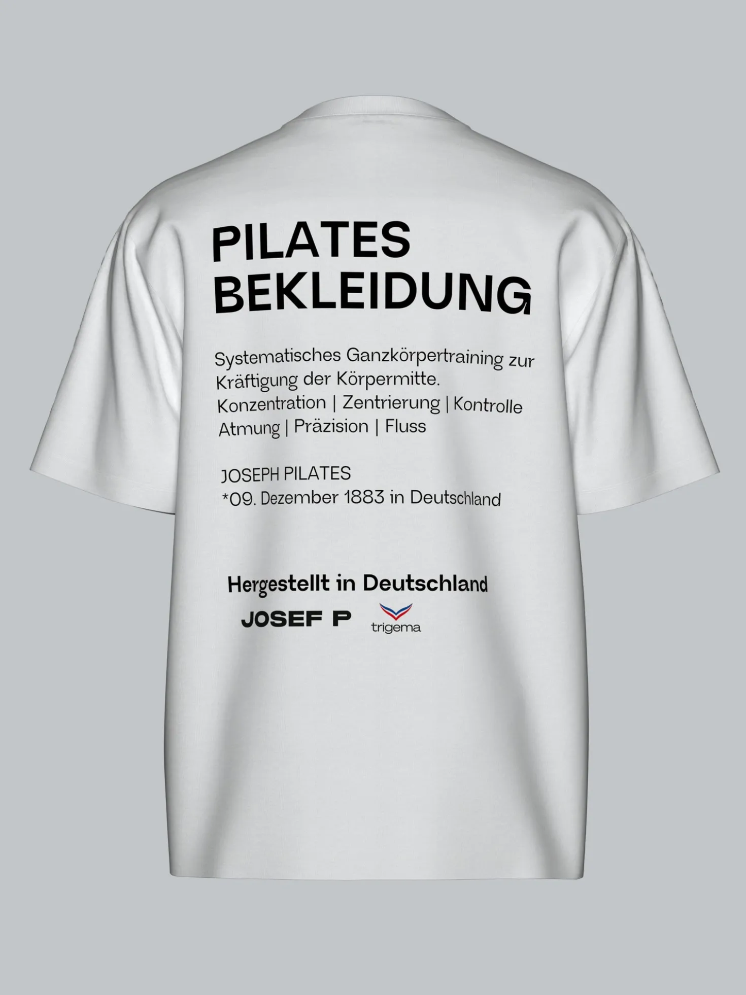 trigema x JOSEF P Heavy Oversized T-Shirt Weiss