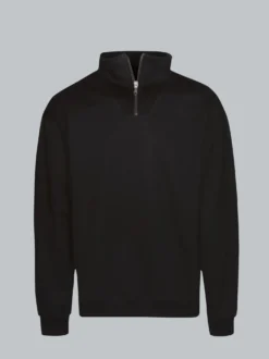 Troyer in bequemer Sweat-Qualität Schwarz
