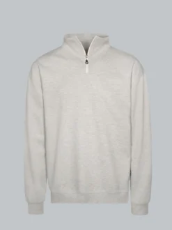 Troyer in bequemer Sweat-Qualität Grau-melange