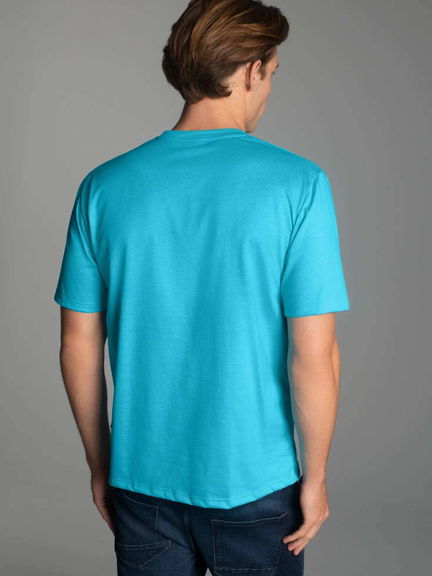 T-Shirt aus 100% Baumwolle Azur