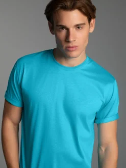 T-Shirt aus 100% Baumwolle Azur