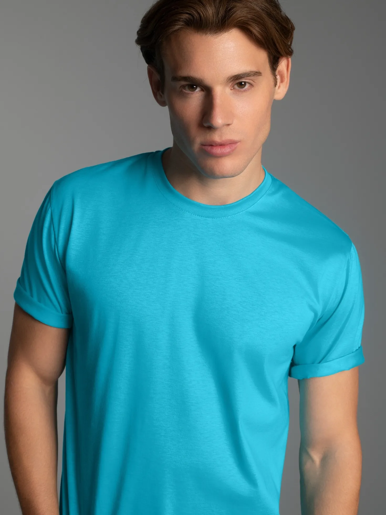 T-Shirt aus 100% Baumwolle Azur