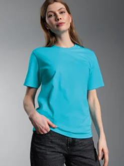 T-Shirt aus 100% Baumwolle Azur