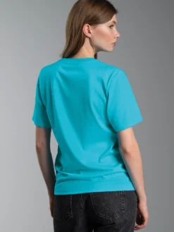 T-Shirt aus 100% Baumwolle Azur