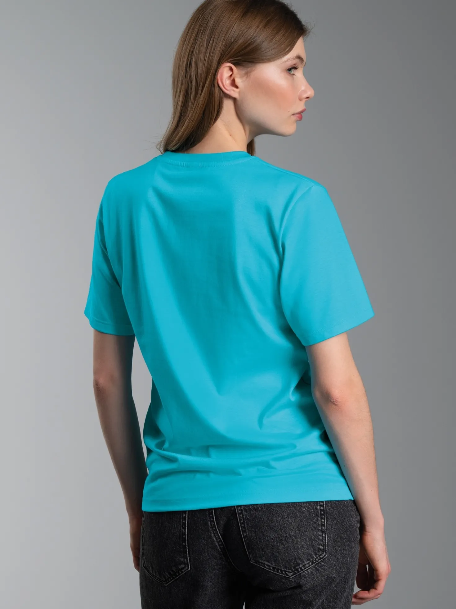 T-Shirt aus 100% Baumwolle Azur