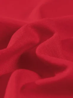 T-Shirt aus Baumwolle/Elastan Kirsch
