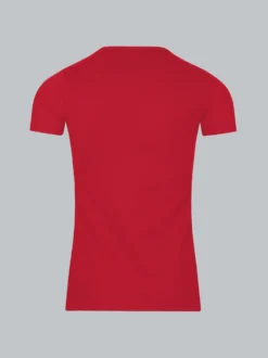 T-Shirt aus Baumwolle/Elastan Kirsch