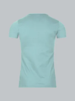 T-Shirt aus Baumwolle/Elastan Gletscher