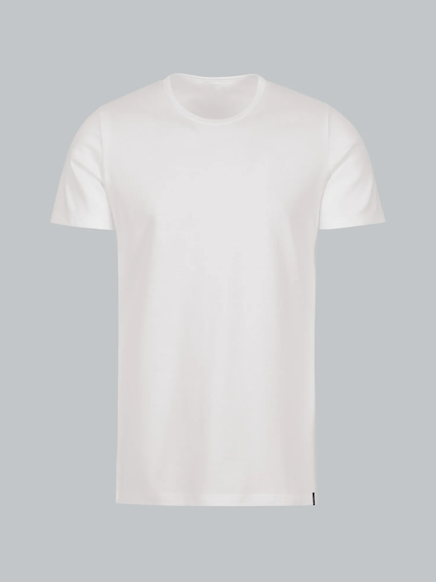 T-Shirt aus Baumwolle/Elastan Weiss