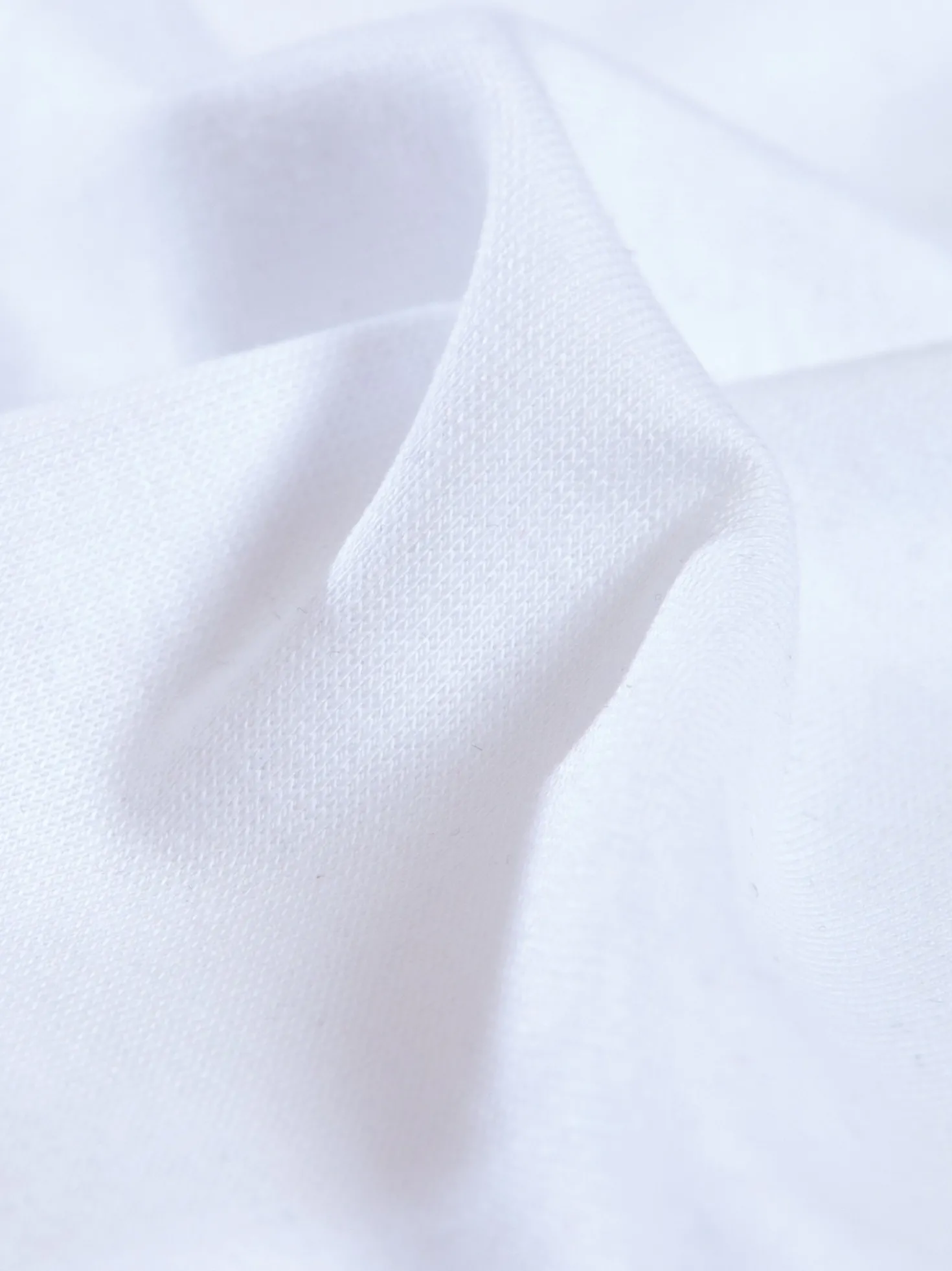 T-Shirt aus Baumwolle/Elastan Weiss