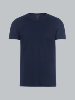 T-Shirt aus Baumwolle/Elastan Navy