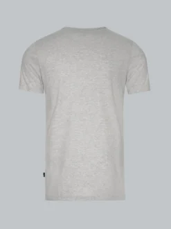 T-Shirt aus Baumwolle/Elastan Grau-melange