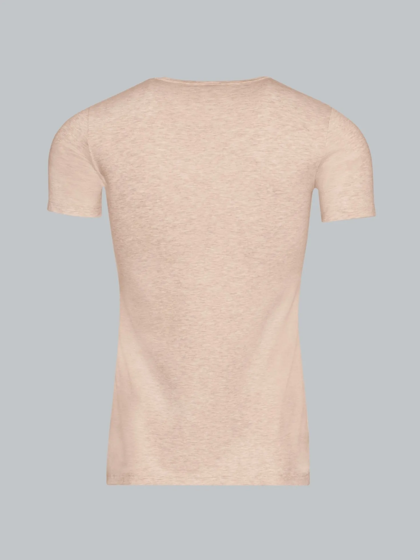 T-Shirt aus Baumwolle/Elastan Sand-melange