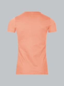T-Shirt aus Baumwolle/Elastan Puder