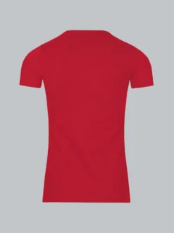T-Shirt aus Baumwolle/Elastan Kirsch