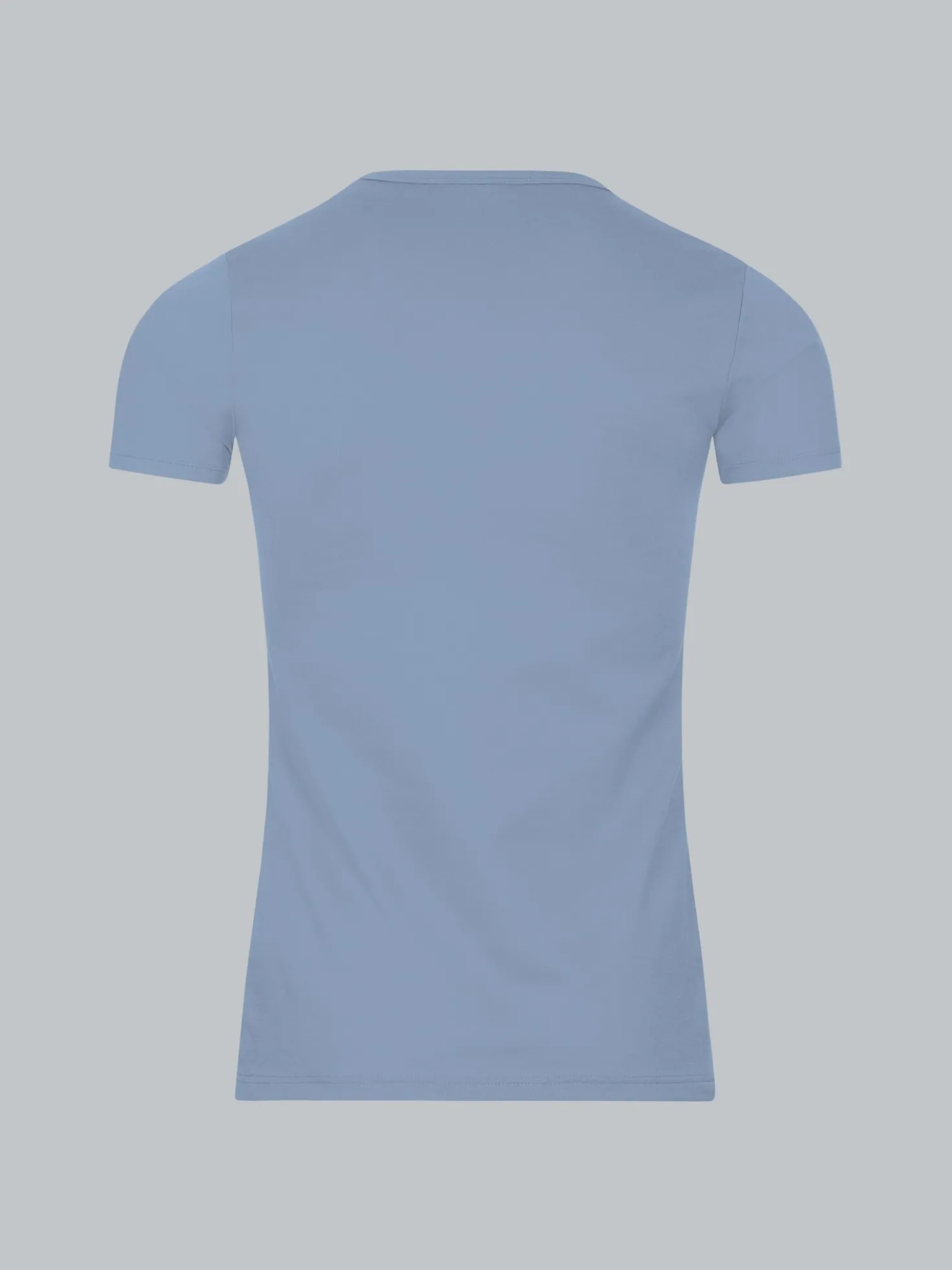T-Shirt aus Baumwolle/Elastan Pearl-blue