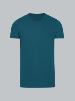 T-Shirt aus Baumwolle/Elastan Petrol
