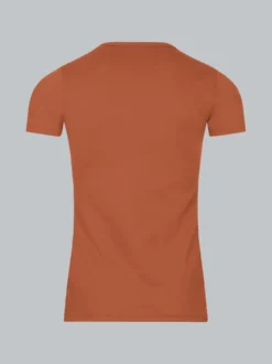 T-Shirt aus Baumwolle/Elastan Zimt