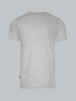T-Shirt aus Baumwolle/Elastan Grau-melange