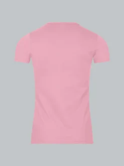 T-Shirt aus Baumwolle/Elastan Lilie