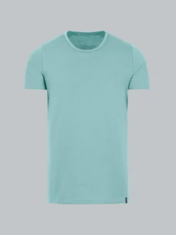 T-Shirt aus Baumwolle/Elastan Gletscher