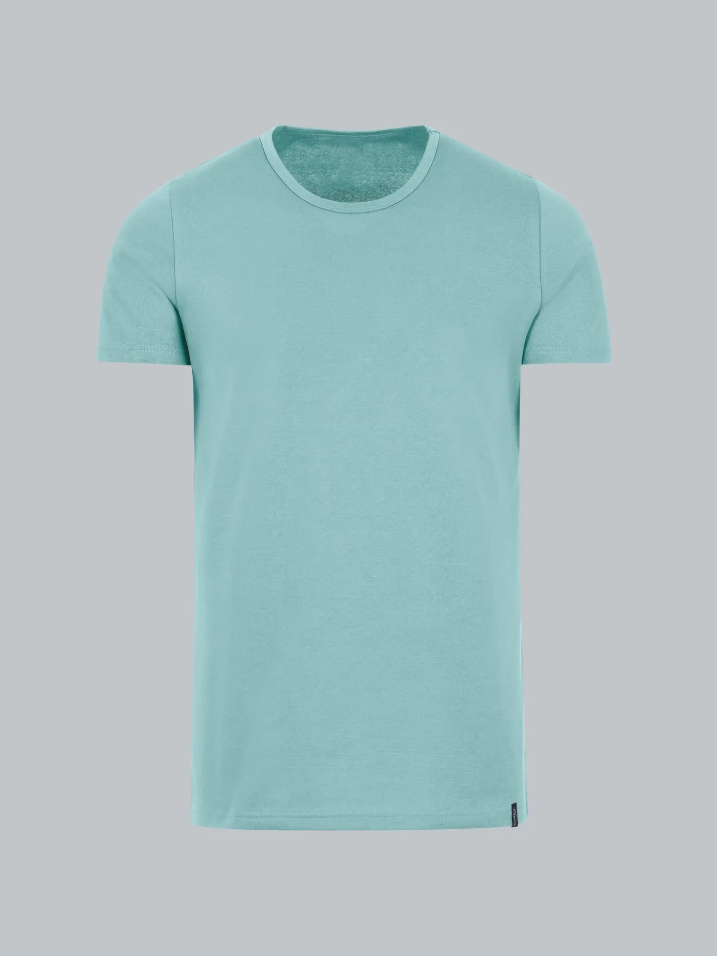 T-Shirt aus Baumwolle/Elastan Gletscher