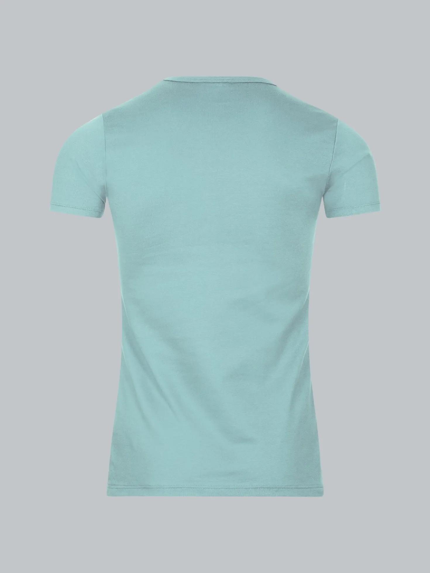 T-Shirt aus Baumwolle/Elastan Gletscher