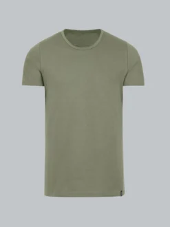 T-Shirt aus Baumwolle/Elastan Salbei