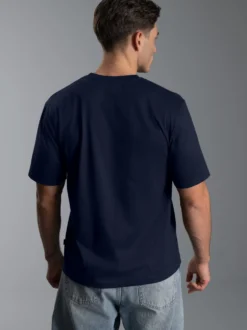 T-Shirt aus 100% Baumwolle Navy