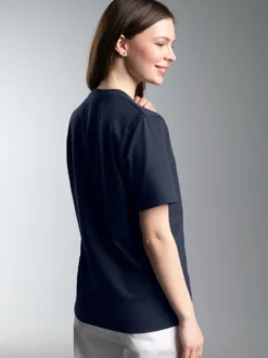 T-Shirt aus 100% Baumwolle Navy