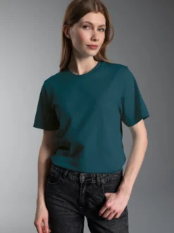 T-Shirt aus 100% Baumwolle Saphir