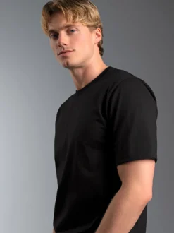 T-Shirt aus 100% Baumwolle Schwarz