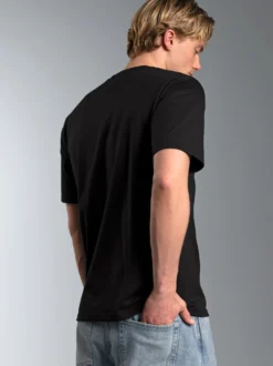 T-Shirt aus 100% Baumwolle Schwarz