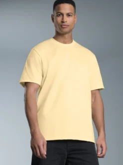 T-Shirt aus 100% Baumwolle Vanille