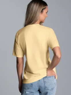 T-Shirt aus 100% Baumwolle Vanille