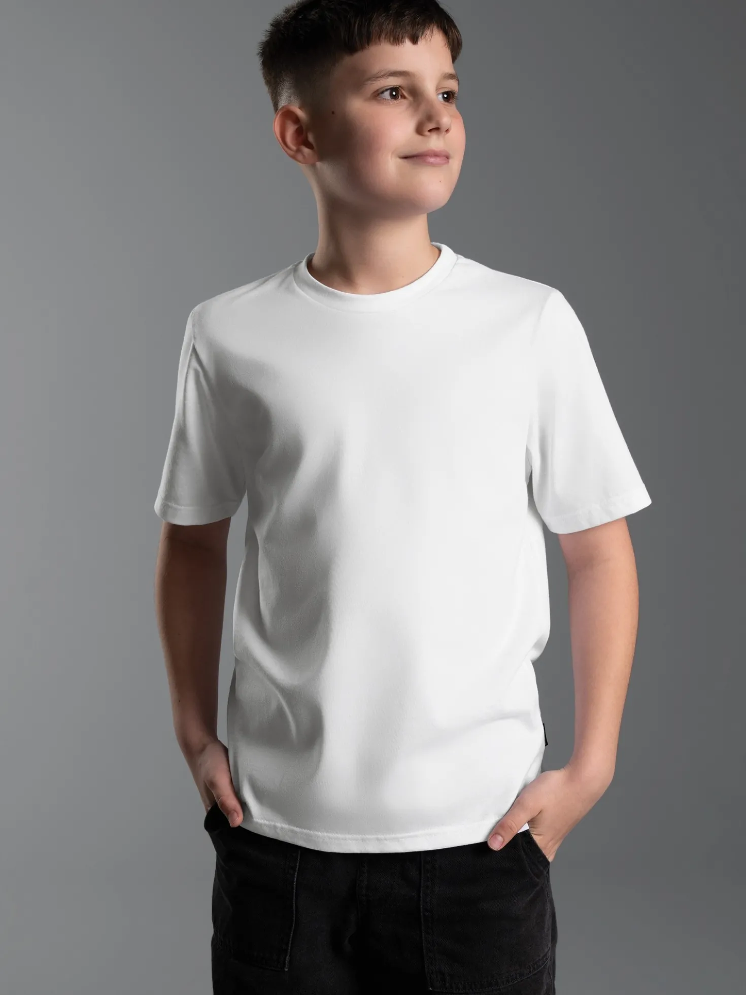T-Shirt aus 100% Baumwolle Weiss