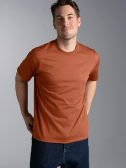 T-Shirt aus 100% Baumwolle Zimt