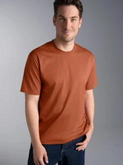 T-Shirt aus 100% Baumwolle Zimt