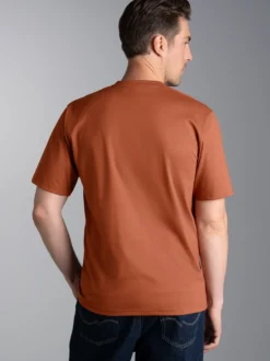 T-Shirt aus 100% Baumwolle Zimt