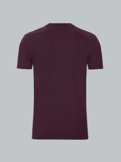 T-Shirt aus Biobaumwolle Aubergine-C2C