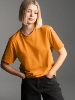 T-Shirt aus Biobaumwolle Curry-C2C