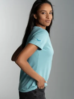 T-Shirt aus Biobaumwolle Mint-C2C
