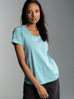 T-Shirt aus Biobaumwolle Mint-C2C