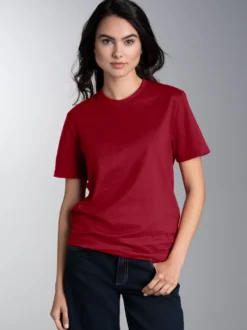 T-Shirt aus Biobaumwolle Rubin