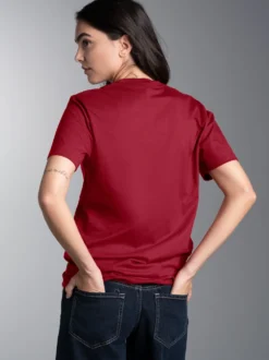 T-Shirt aus Biobaumwolle Rubin