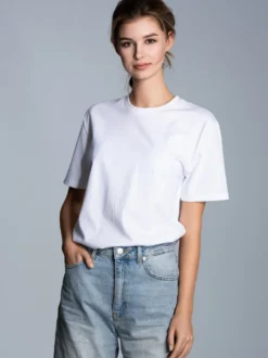T-Shirt aus Biobaumwolle Weiss