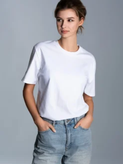 T-Shirt aus Biobaumwolle Weiss