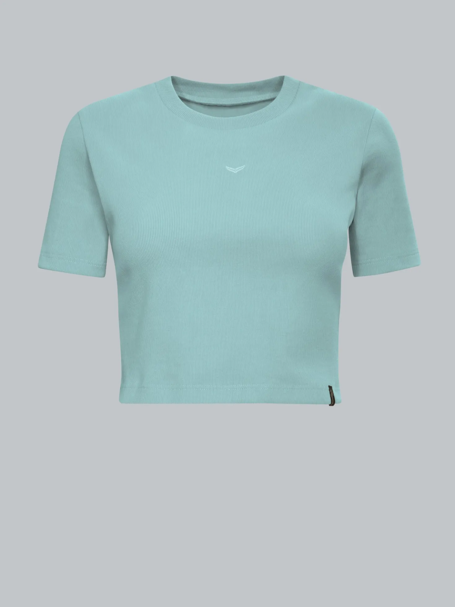 T-Shirt aus elastischem Doppelripp Gletscher